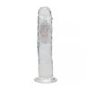 LED Vibrating Straight Cock - 8 / 20 cm - Transparent